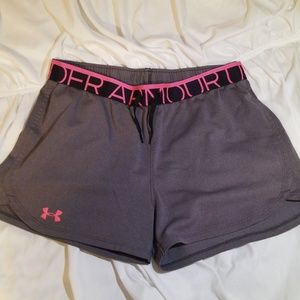 Gray Under Armour Athletic Shorts